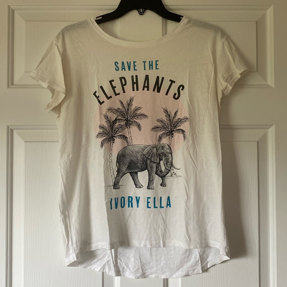 Ivory Ella short sleeve shirt, size XS
